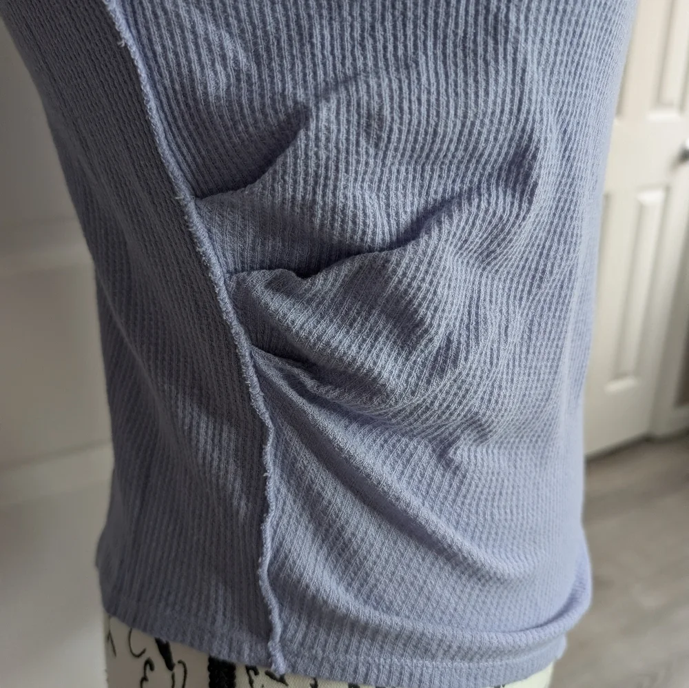 NWT We The Free Lavender Long Sleeve Ribbed Crewneck Top